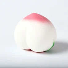 

10CM PU soft peach squishy toy for children lovely fruit squishies jumbo antistress squeeze slow rising party home office toys
