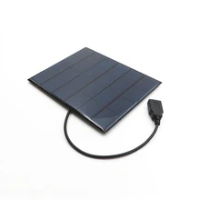 Panel Solar portátil de 6 V y 3,5 W, Mini Sistema de módulo de energía Solar artesanal para lámpara Solar con batería, juguetes, células de cargador de teléfono de 6 V y voltios