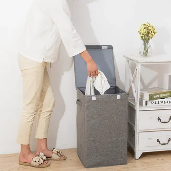 New laundry storage bucket can be washed with cover multi-function clothing storage box large storage storage box WF5161144
New laundry storage bucket can be washed with cover multi-function clothing storage box large storage storage box WF5161144