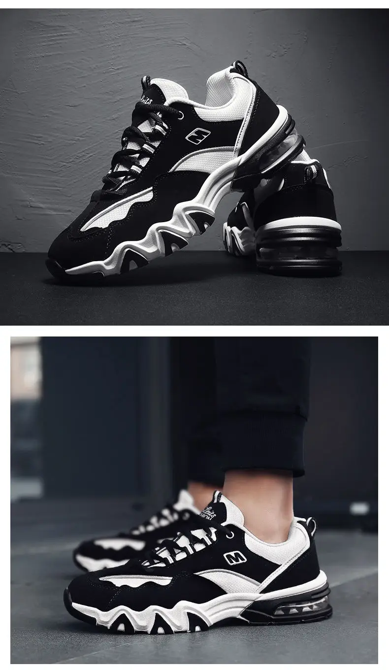 Brand High Top Lovers Air Black White Tenis Sneakers Fashion Shoes Men Casual Breathable Mesh Lace Up Hot Mens Shoe (9)