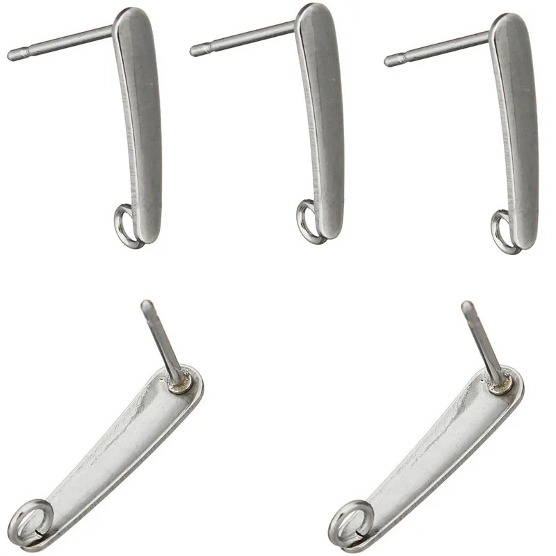 

Semitree 20pcs/lot Stainless Steel Earring Hook Clasps Ear Wire Earrings Findings for DIY Jewelry Making Accessories Material