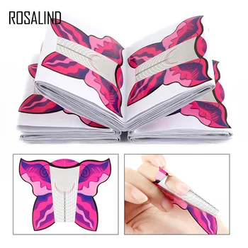 

ROSALIND Nail Form 100PCS/Lot Used For Poly Gel Nail Polish Nail Gel Varnish Extended Nail Tip Manicure Manicure Tool Stickers