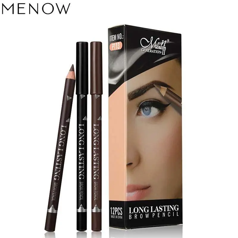 MENOW Eyesbrow карандаш для подводки жидкий карандаш для бровей Пигмент черный коричневый водонепроницаемый карандаш для бровей красота инструменты для женщин