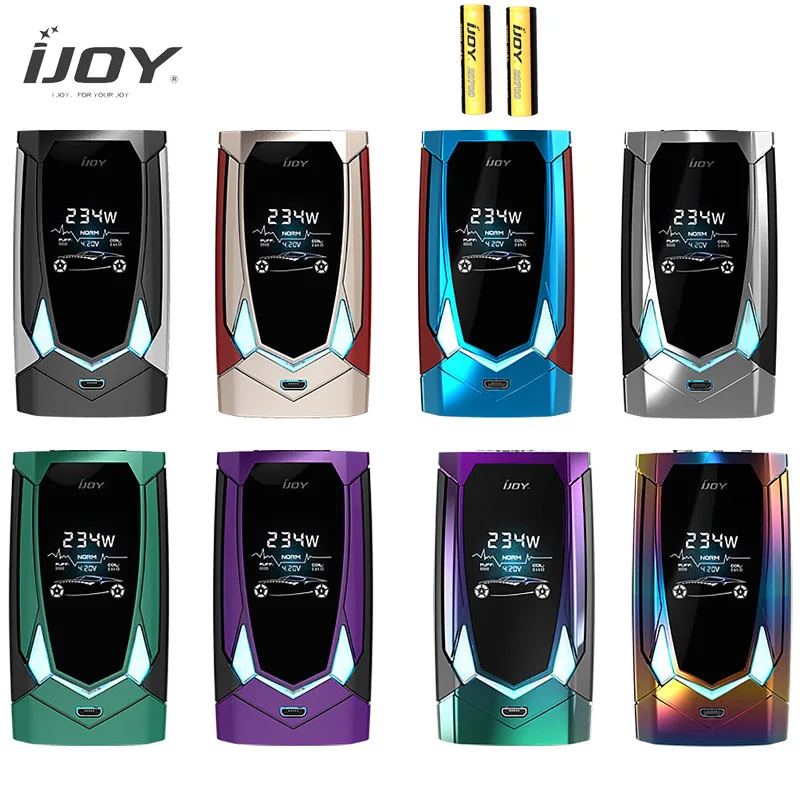 

Original Vaper IJOY AVENGER 270 Mod Dual 20700 Battery Mod Voice Control Electronic Cigarettes 234W PD270 Vaporizer VS SMOK Mod