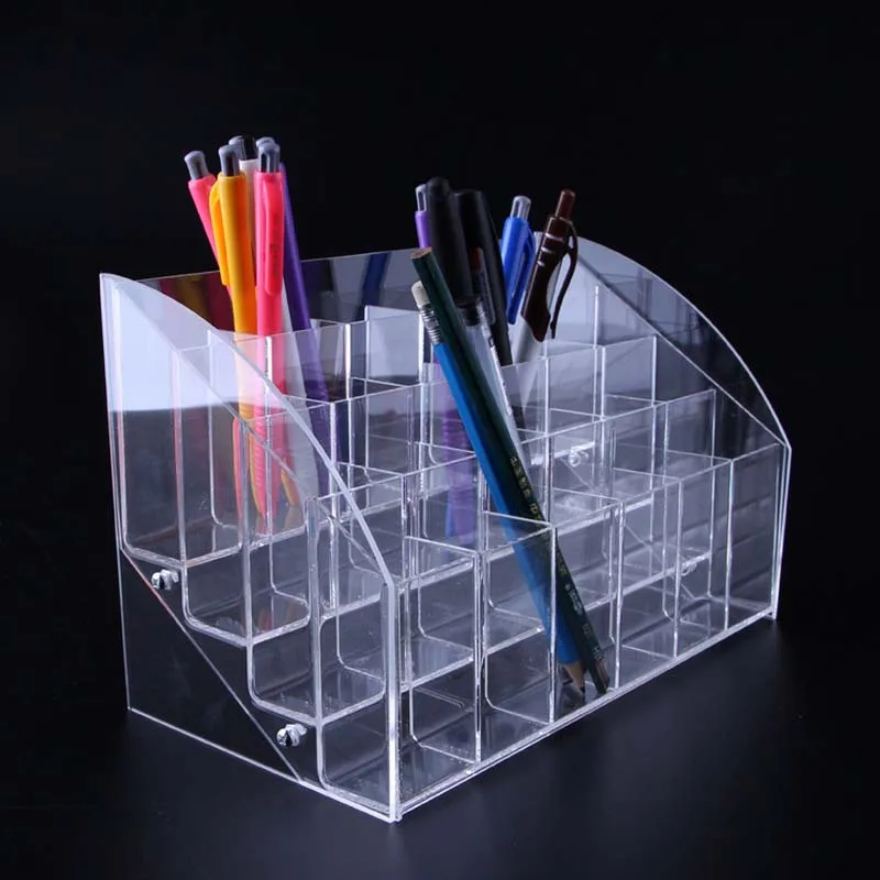 Jewelry Display Holder Pen Rack Acrylic Cosmetic Brush Storage Shelf