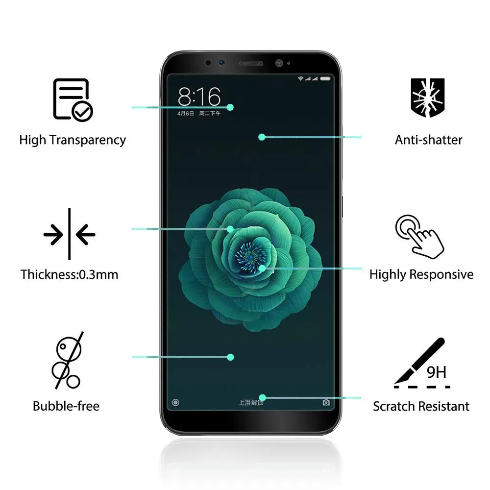 Закаленное стекло для Xiaomi Mi A2 Защитное Lite A1 A3 Xiomi Ksiomi Xaiomi Mia2 A 2 1 A2lite 5X 6X