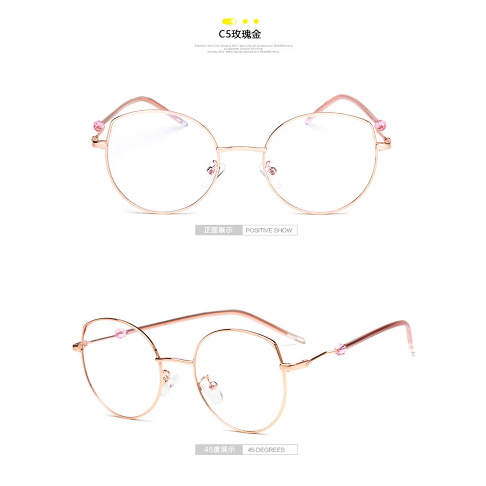 Очки прозрачные, оправа для очков оправа для мужчин и женщин круглые золотые очки для чтения очки с высоким качеством 1882OLO