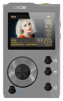 Aigo EROS K Bluetooth 4,0 без потерь Hifi MP3 плеер мини HiBylink DSD DAC AXU аудио музыкальный плеер USB поддержка OTG 128 Гб TF - Цвет: gray