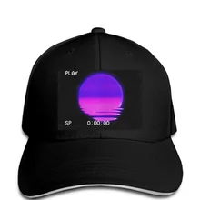 Бейсбол cap модная мужская шляпа ретро Футуризм Vaporwave закат Hat