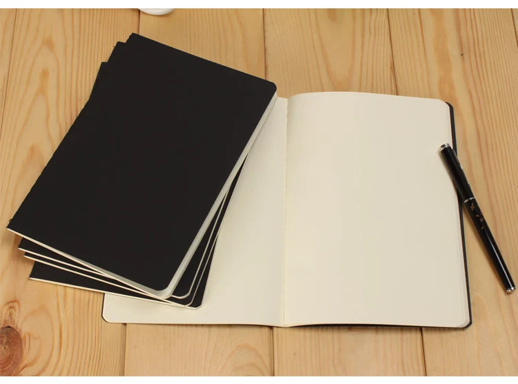 A5 B5 Black Notebook Stationery Blank Inner Paper Planner Sketchbook Vintage Diary Book Graffiti School Office Supply Papelaria A5 B5 Black Notebook Stationery Blank Inner Paper Planner Sketchbook Vintage Diary Book Graffiti School Office Supply Papelaria