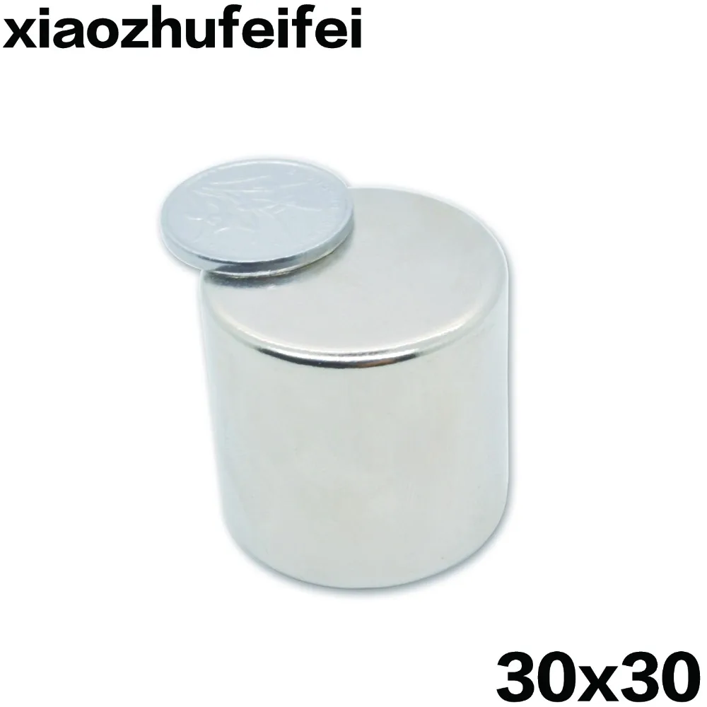 

1pcs Neodymium N38 Dia 30mm x30mm Strong Magnets Disc NdFeB Rare Earth ForCrafts Models Fridge Sticking 30*30mm 30mm*30mm