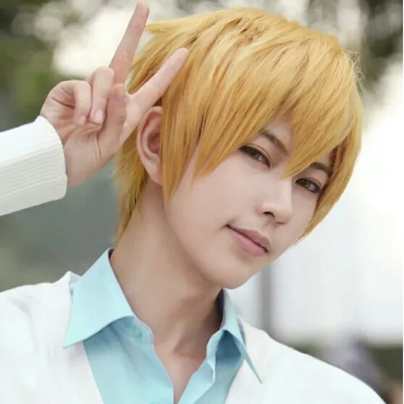 うたの プリンスさまっ来栖翔コスプレウィッグ喜瀬良太臼井匠ショートブロンドパーティーフルウィッグ送料無料 Wigs Free Full Wigwigs Free Shipping Aliexpress