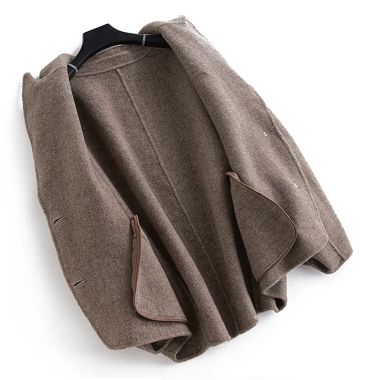 AYUNSUE шерстяное пальто женское плюс размер куртка корейское более размер d пальто из шерсти альпаки елочка Женское пальто Abrigo Mujer B18Y05535-Z