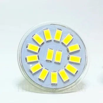 

6X Super Bright Dimmable GU4 AC DC 12V 7W 15LEDs SMD 5730 640 LM Natural warm white MR11 glass LED Spot light