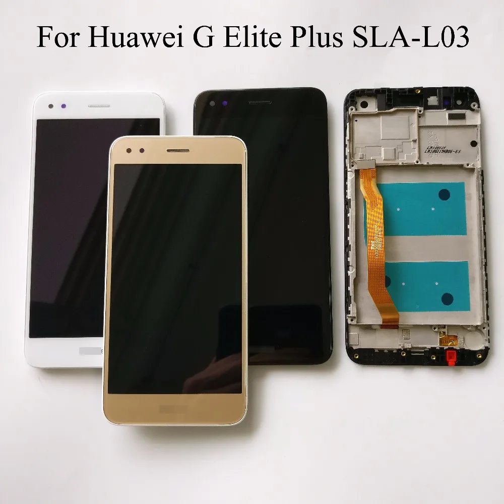 Черный/белый/золотой 5 0 дюймов Высокое качество для Huawei G Elite плюс SLA L03 ЖК дисплей +
