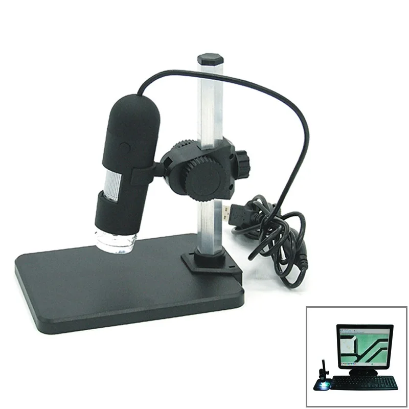 1 50/600X USB Digital Microscope with 8 Manually Adjustable LED
