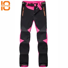 TENNEIGHT новые женские Зимние флисовые софтшельные штаны для туризма ветрозащитный, для открытого спорта кемпинг лыжные альпинистские велосипедные брюки