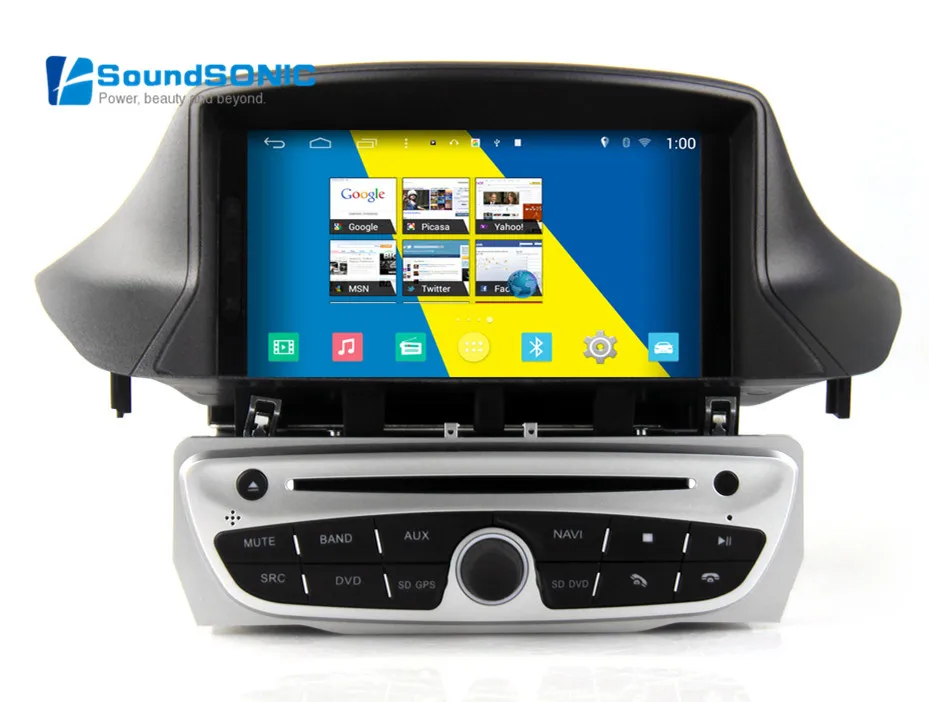 Quad Core Android 4.4 Car DVD GPS Navigation Player For Renault Megane