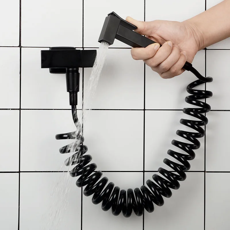 Günstig Matte Schwarz Bad Bidet Wasserhahn Messing Bad Bidet Sprayer
