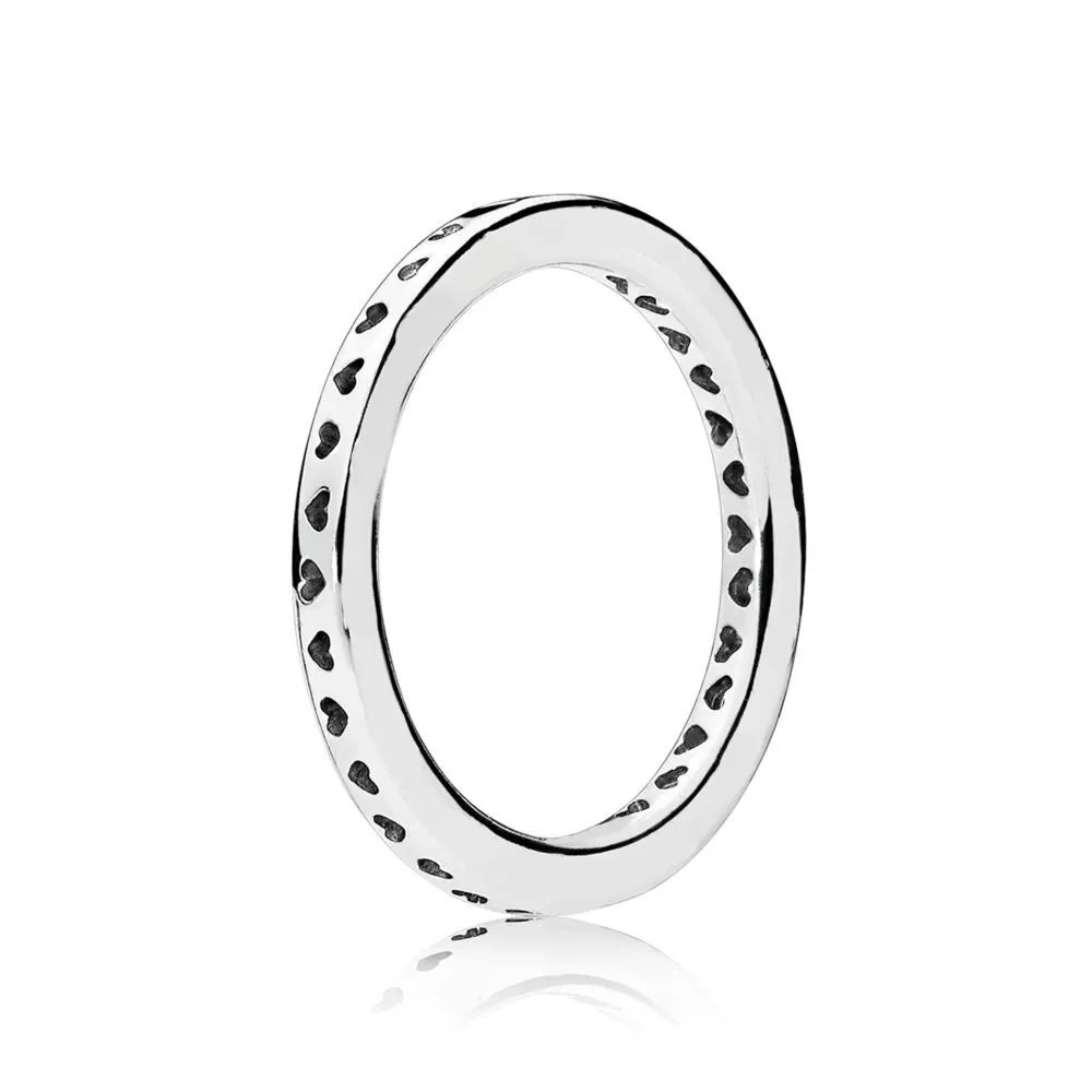

NEW 100% Sterling silver 1:1 Glamour 197133 SIGNATURE HEARTS OF RING Original Women wedding Fashion Jewelry 2018