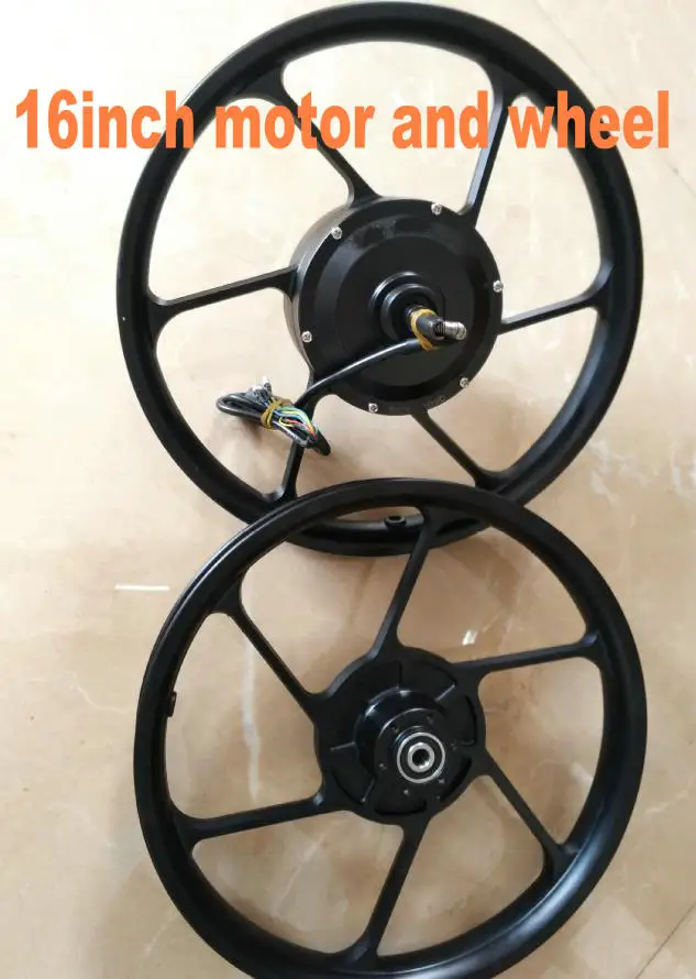 16 дюймов мотор редуктор BLDC 24v36v48v250w300w из алюминиевого сплава Электрический скутер