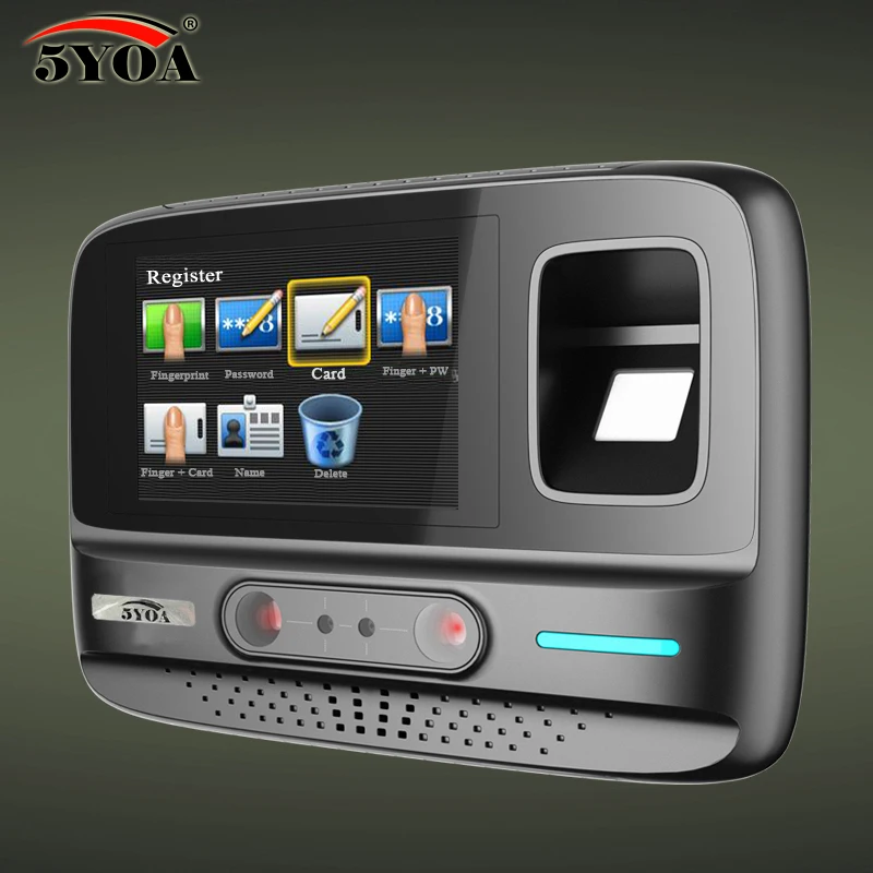 

5YOA AF4 Time Attendance Management System Face Fingerprint Password Biometric time attendance Device Facial Recognition WIFI