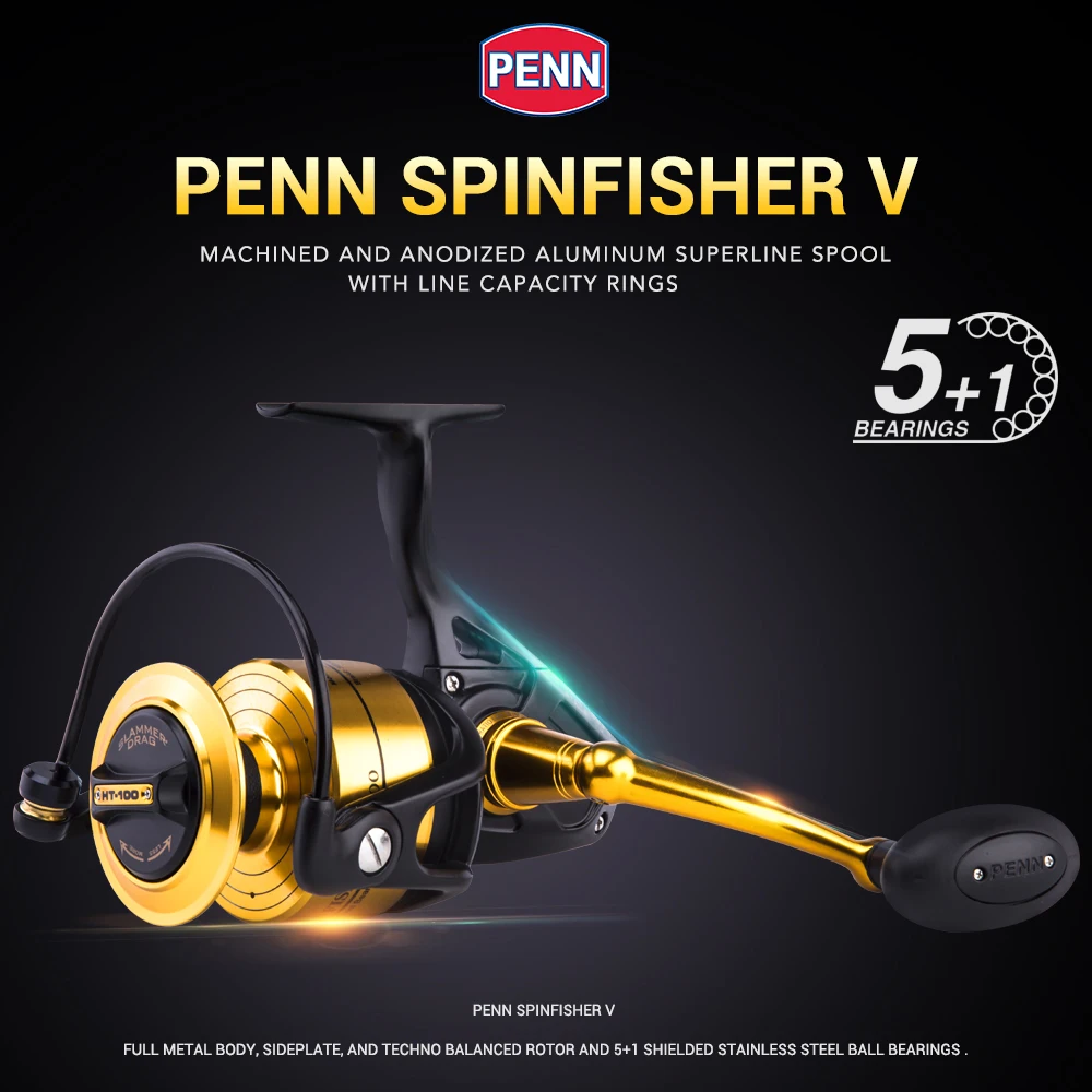 Penn Spinfisher V Stainless Steel Ball Bearing 5+1 Spinning Fishing