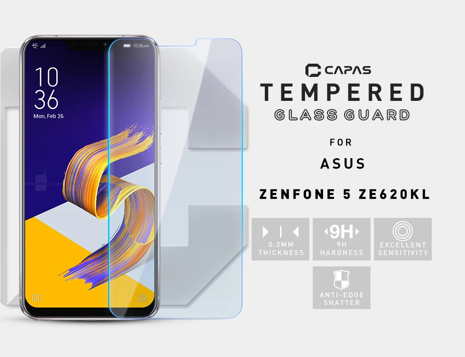 Для Asus Zenfone 5 ZE620KL Экран протектор Закаленное Стекло для Zenfone5 ZE620KL Взрывозащищенный Защитная прозрачная пленка ЖК-дисплей гвардии