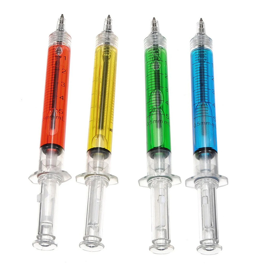 

Affordable 20pcs 4 colors SYRINGE PEN ballpoint pen Halloween Party ambulance Gag Black