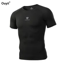 Новые мужские спортивные рубашки для бега, фитнес-топы, быстросохнущие компрессионные колготки, тренировочные баскетбольные уличные дышащие фитнес-одежда