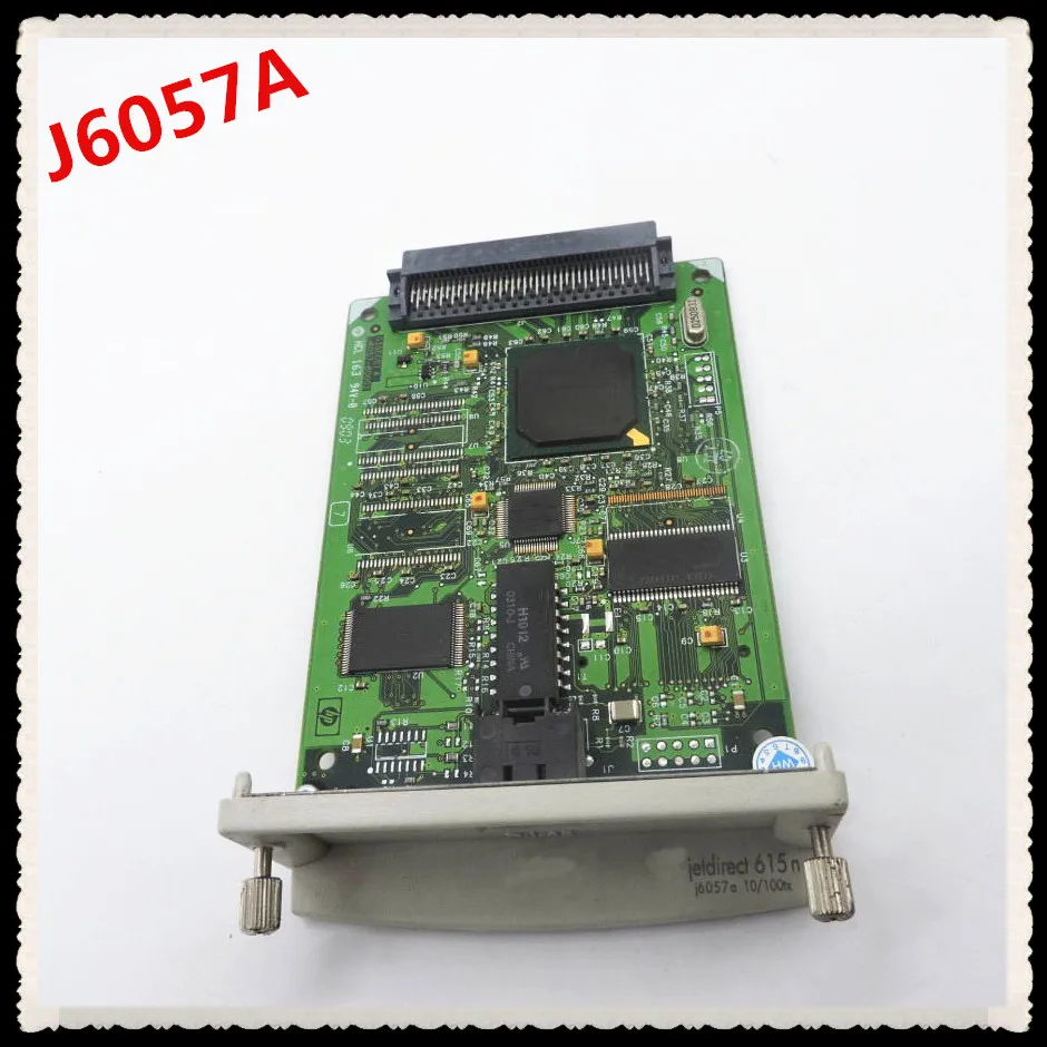 الطباعة الداخلي الخادم بطاقة الشبكة ل JetDirect 615N J6057A J6057-69001E RJ-45 10/100TX 4600 4100 4200 4300 4250 4350 P4014