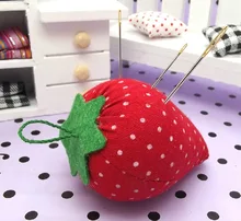 2PCS Novelty DIY Craft Strawberry Pin Cushion Needle Holder Sewing Kit Hanging Ball Holder 2PCS Novelty DIY Craft Strawberry Pin Cushion Needle Holder Sewing Kit Hanging Ball Holder