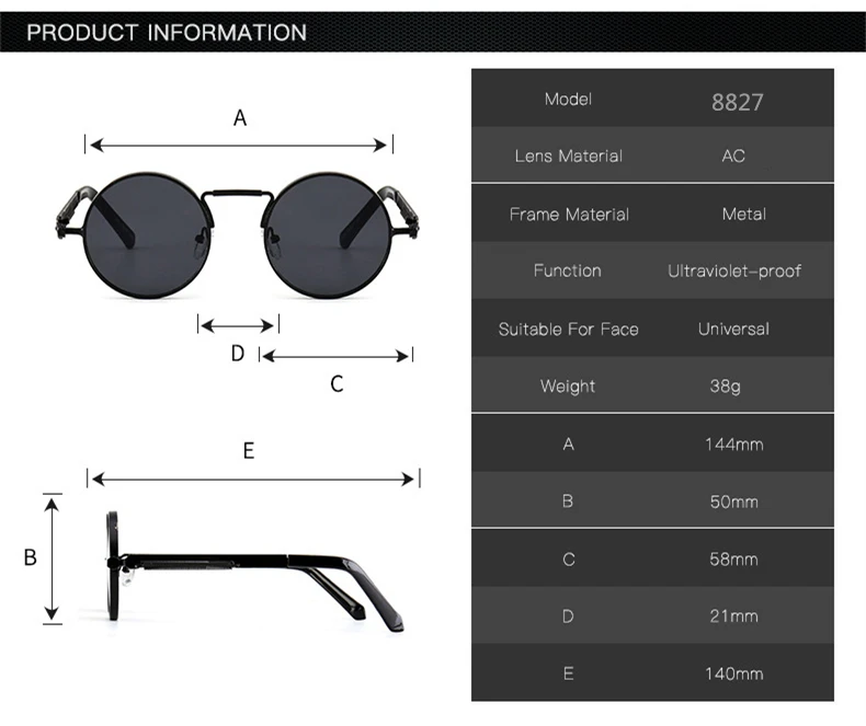 Мужские солнцезащитные очки в стиле стимпанк из металла браслет из натуральной кожы очки Для женщин брендовые дизайнерские темные очки стимпанк очки высокое качество UV400