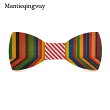 Mantieqingway высококачественный деревянный для взрослых галстук-бабочка для мужчин красочная деревянная бабочка банты полиэстер Gravatas тонкий воротник Галстуки