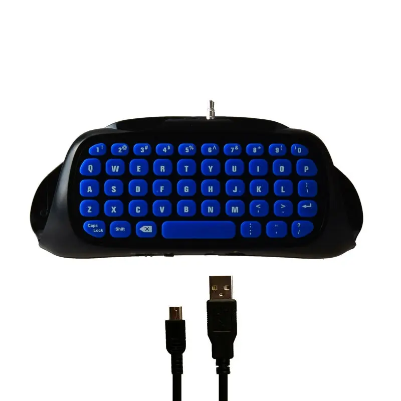

Black&Blue DOBE Mini 2.4G Wireless Keyboard for PS4 Pro PS4 Slim Controllers Gamepad