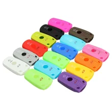Capa de Silicone 2 Botão Inteligente Remoto Chave do Caso Fob Para BMW X1 X5 1 3 5 7 Series