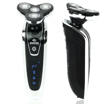 

Electric Shaver Rechargeable Men's 4D Razor Portable Cordless Washable Deluxe Rotary Face Care Beard Trimmer Shaving for Men