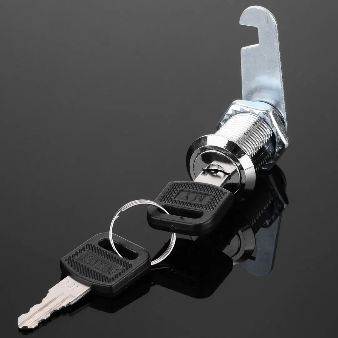 16/20/25/30mm Cabinet Mailbox Lock Furniture Door Drawer Cupboard Wardrobe Cam Locks with Universal 2 Keys Hardware Accessory