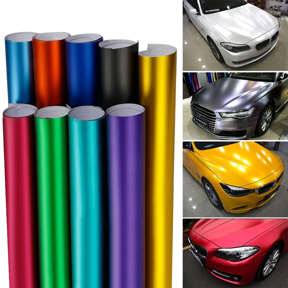 

1 x 152 x50cm PVC Vinyl Wrap Plating Matte Ice Sticker Decorative Auto Film Motocycle