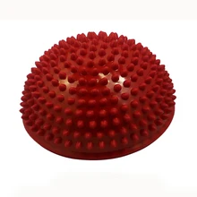 Йога полусфера физического Фитнес прибор упражнения баланс мяч точечный массаж камней баланс стручки тренажерный зал Пилатес Йога красный