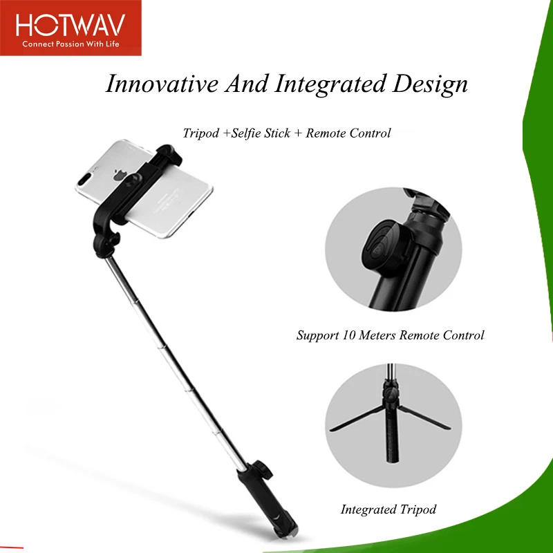 HOTWAV Selfie Stick Monpod For Smartphone Bluetooth Tripod iPhone Samsung Xiaomi Huawei Most Phones | Электроника