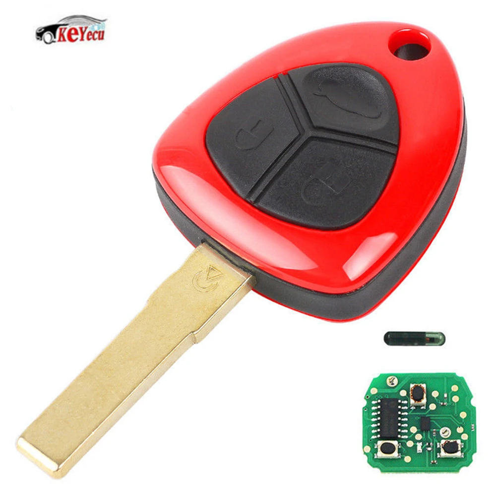 KEYECU New Smart Replacement Remote Key Fob 3 Button 433MHz ID48 Chip for Ferrari 458 Italia California 2010-2014 FF 599 GTB KEYECU New Smart Replacement Remote Key Fob 3 Button 433MHz ID48 Chip for Ferrari 458 Italia California 2010-2014 FF 599 GTB
