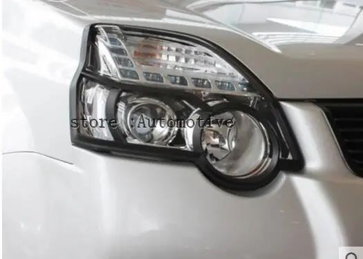

Front Headlight eyebrow lamp cover trim 2pcs for Nissan X-Trail Rogue 2011 2012 2013