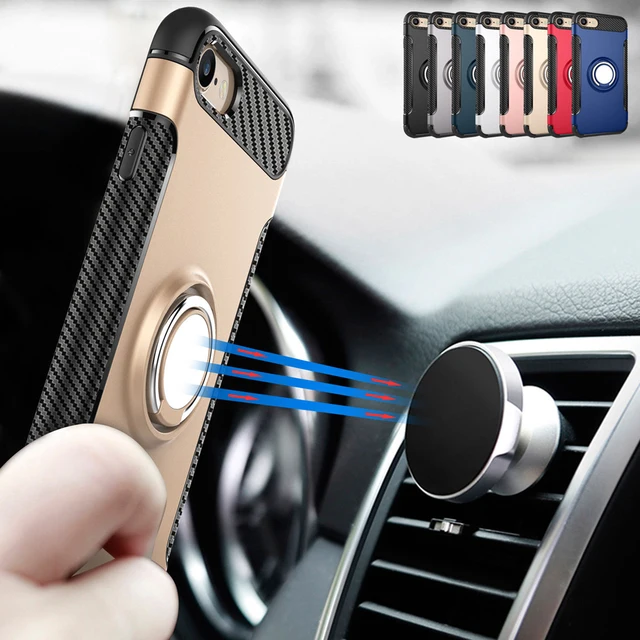 hybrid metal magnetic sheet hard soft silicone ring buckle stand magnetic sheet holder