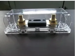

Original new 100% insurance box car modified car fuse holder ANL transparent large bolt fuse plug gold-plated
