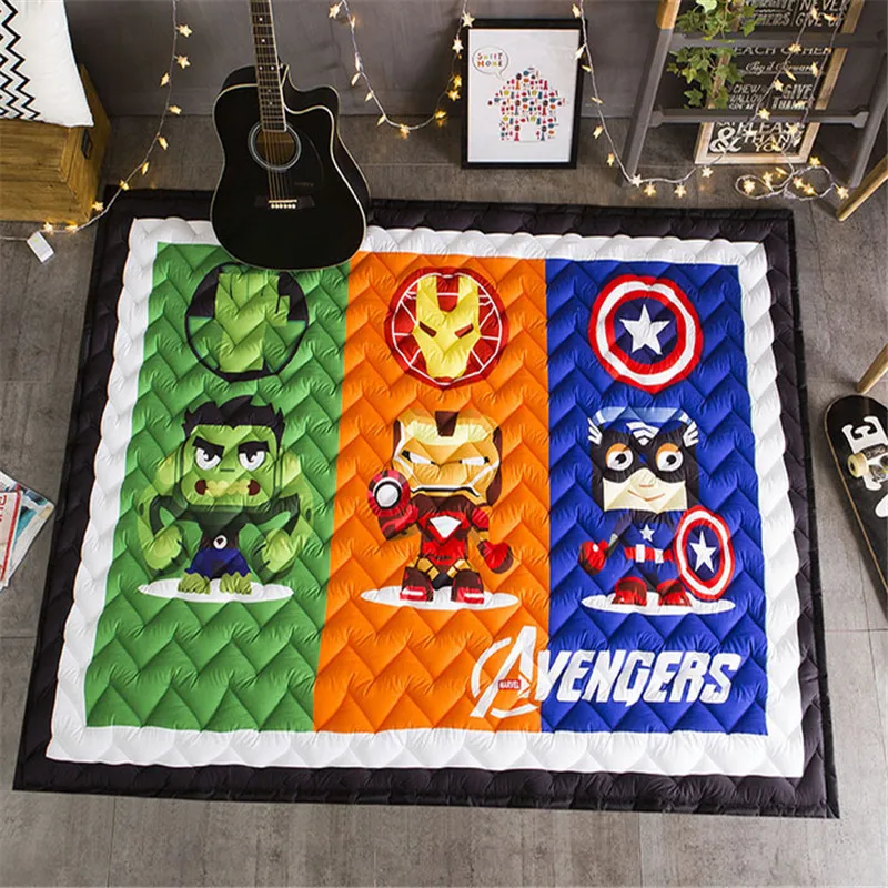 

Cartoon 1.5cm 2.5cm blanket 145*195cm boys girls game carpet baby child playmat cars rabbit owl bear star rug