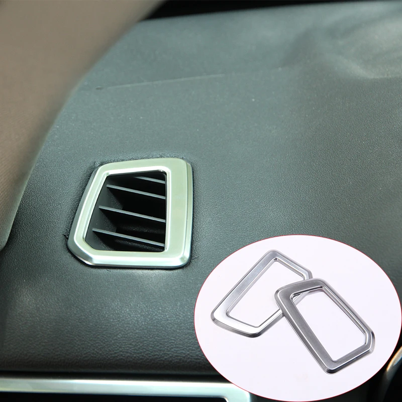 

ABS Chrome Dashboard AC Outlet Vent Cover Trim Sticker For Land Rover Discovery Sport Auto Parts Car-Styling 2015 2016 2017