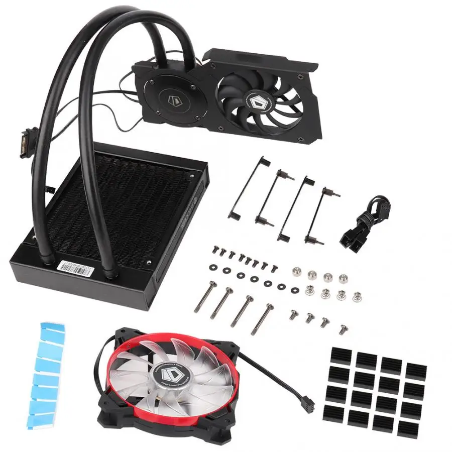 

ID-COOLING Frostflow 120VGA Graphics Card Water Cooler CPU Radiator 12CM Cooling Fan fan cooling