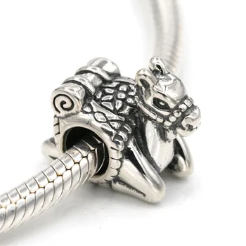 

925 Sterling Silver Original Camel Charm Beads Fits European Charms Bracelets DIY Jewelry