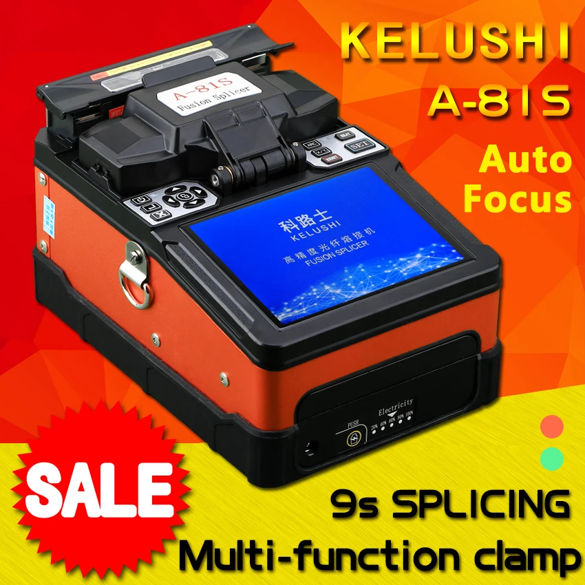 

A-81S Orange Automatic Intelligent Optical Fiber Fusion Splicer FTTH Fiber Optic Welding Splicing Machine